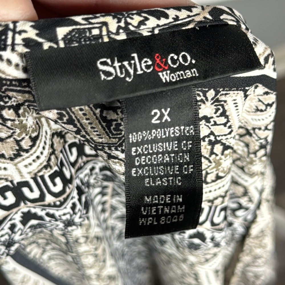 Style & Co blouse size 2x - Picture 6 of 6